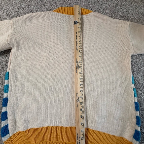 Simply Southern Oversized Textured Chunky Cardigan Sweater – Bright Sunset Knit - Picture 6 of 6